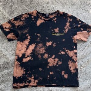 Tie-Dye Black and Brown Tee